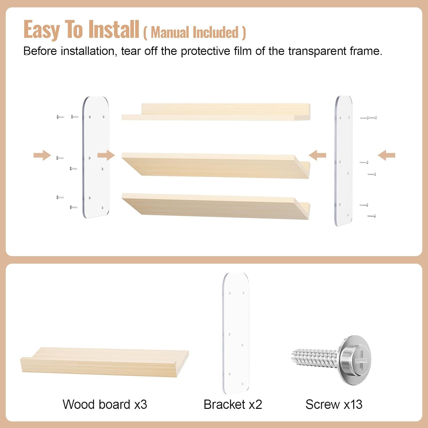 Clear Spice Rack Organizer