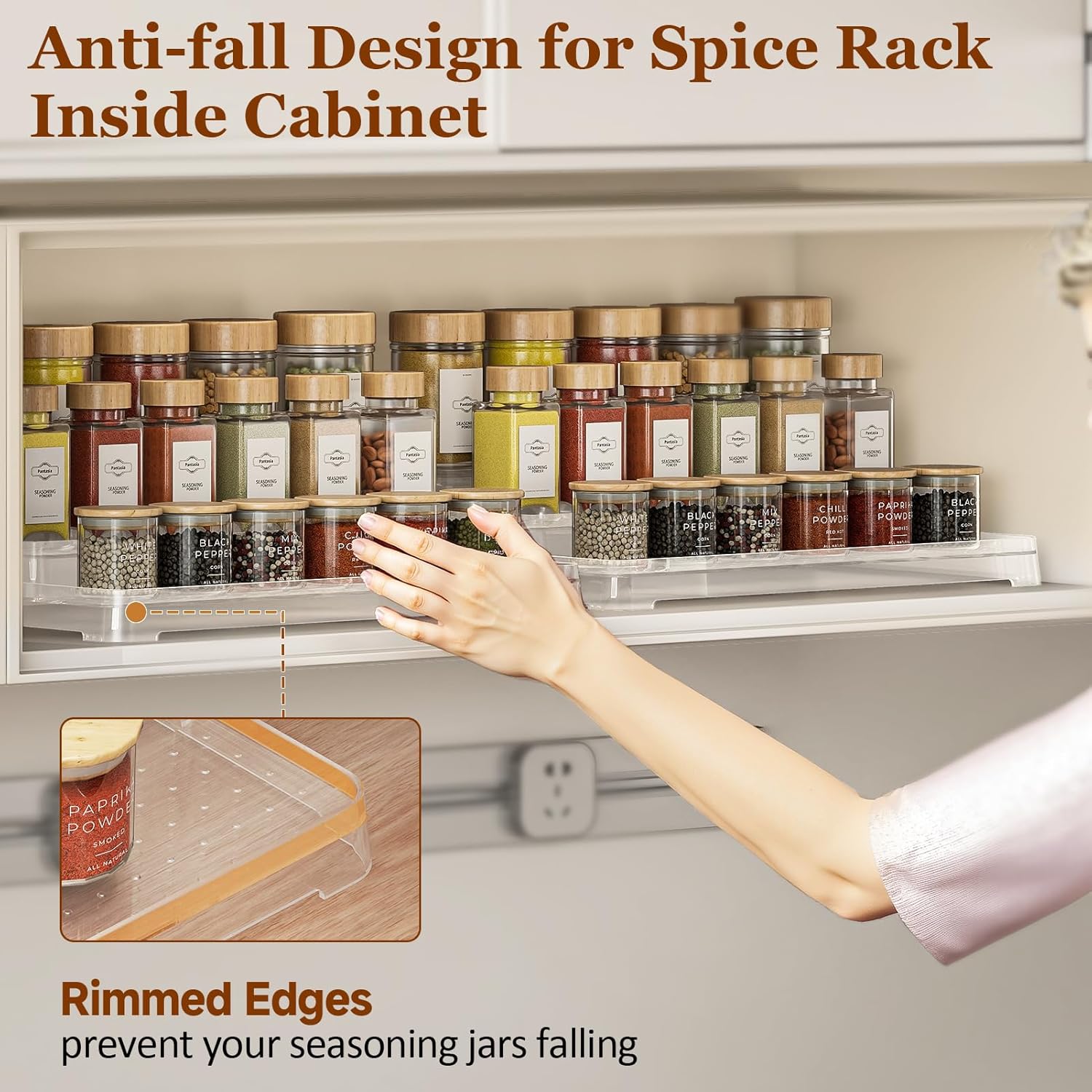 2 Pack 3-Tier Spice Rack Organizer