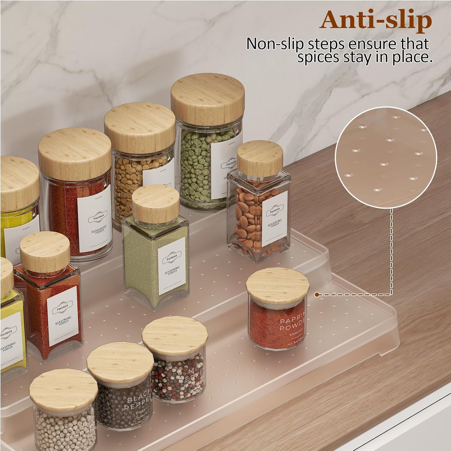 2 Pack 3-Tier Spice Rack Organizer