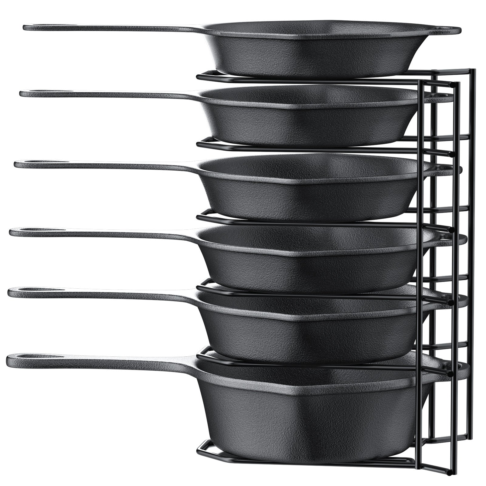 MUDEELA 6 Tier Heavy Duty Pan Organizer