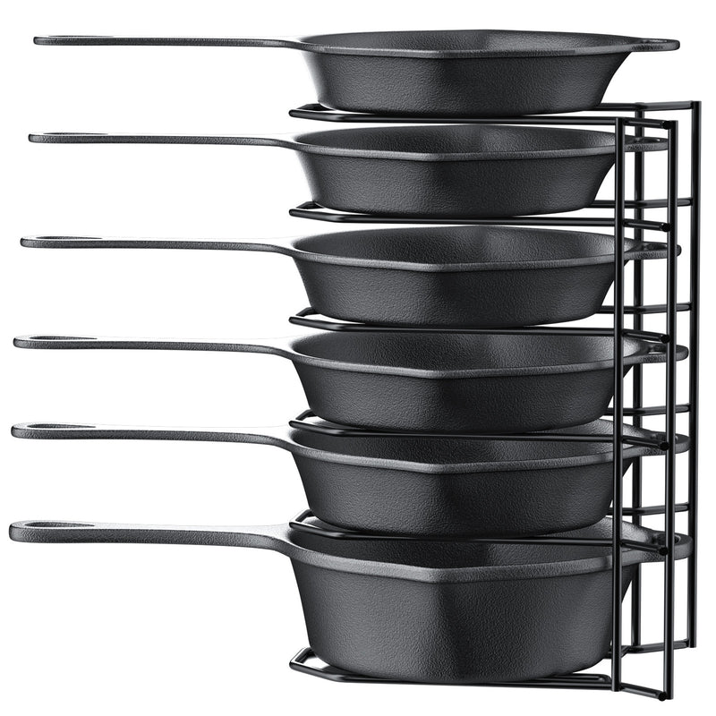 MUDEELA 6 Tier Heavy Duty Pan Organizer