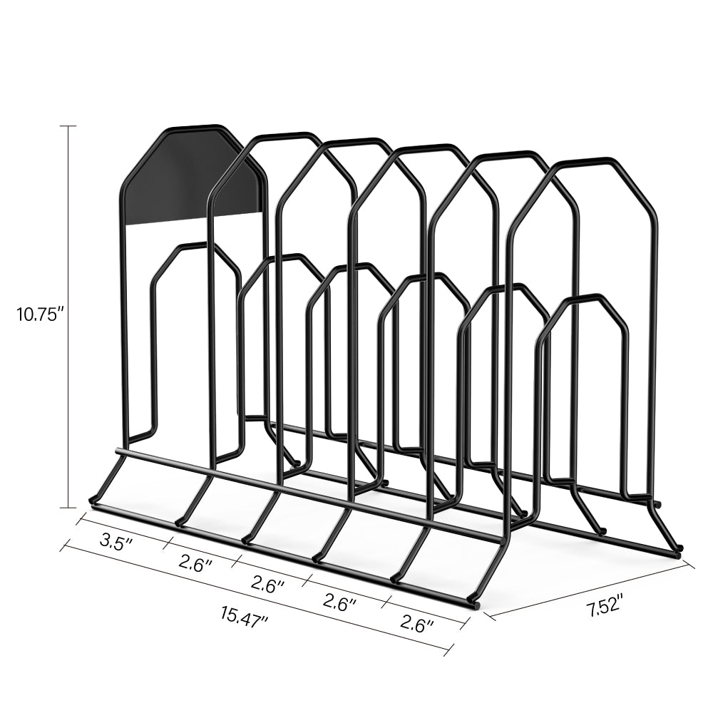 MUDEELA 6 Tier Heavy Duty Pan Organizer