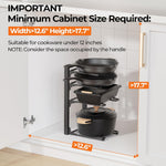 MUDEELA Pots and Pans Organizer under Cabinet 15.75" Tall