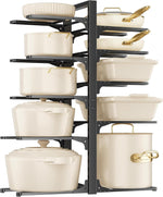 MUDEELA 10-Tier Adjustable Pot Pan Organizers