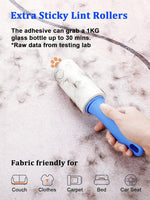 Lint Rollers for Pet Hair, ORDORA Extra Sticky Lint Rollers Refill 6 Pack for Clothes, 540 sheets