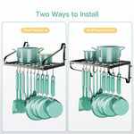 MUDEELA 8 Tiers Pan Organizer Rack and 11 Expandable Pan 8 Tiers Pot